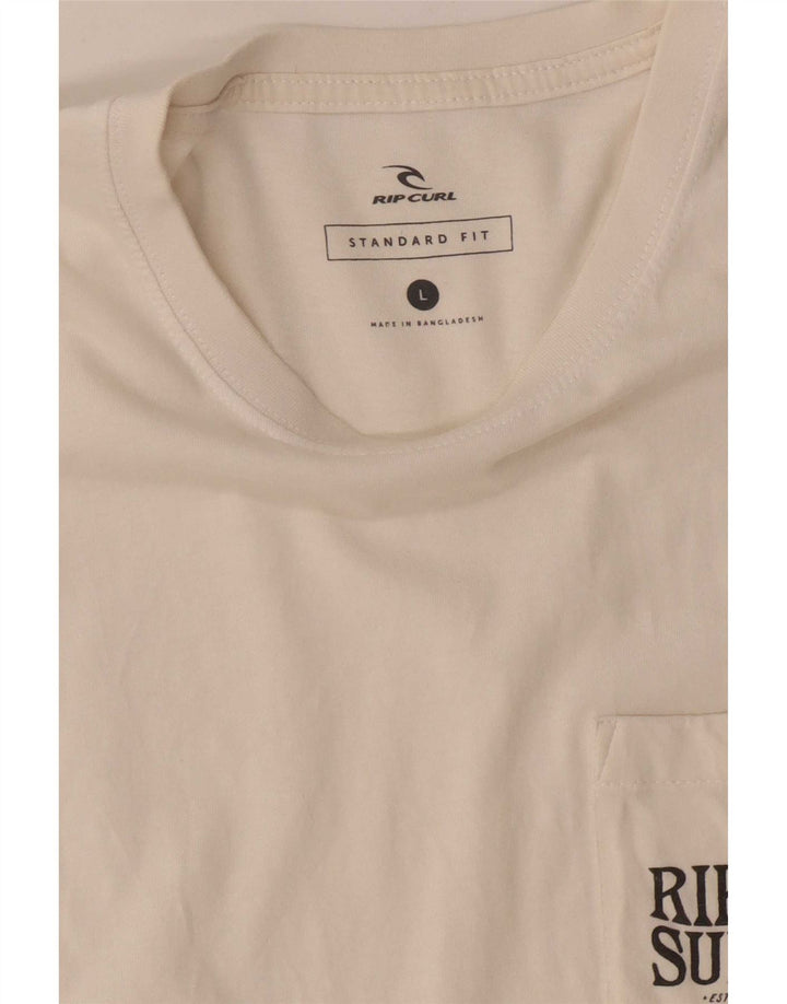 Ανδρικό μπλουζάκι Rip Curl Standard Fit Graphic Top Large White