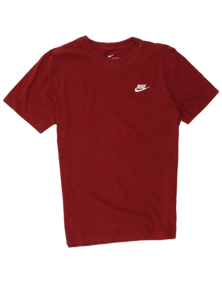 Ανδρικό μπλουζάκι Nike, μεσαίο κόκκινο βαμβακερό