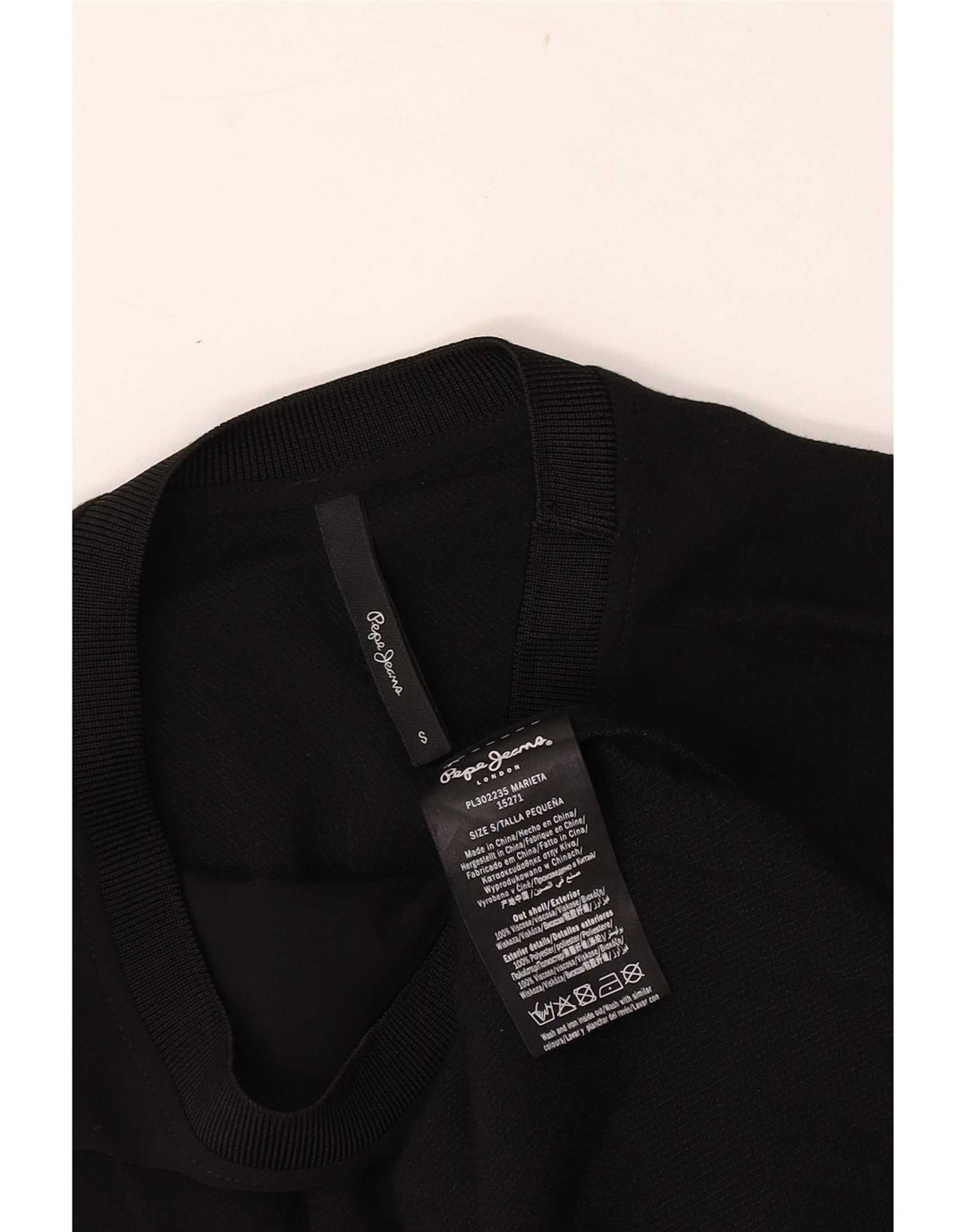 Γυναικείο γιλέκο PEPE Jeans Top UK 10 Small Black Viscose