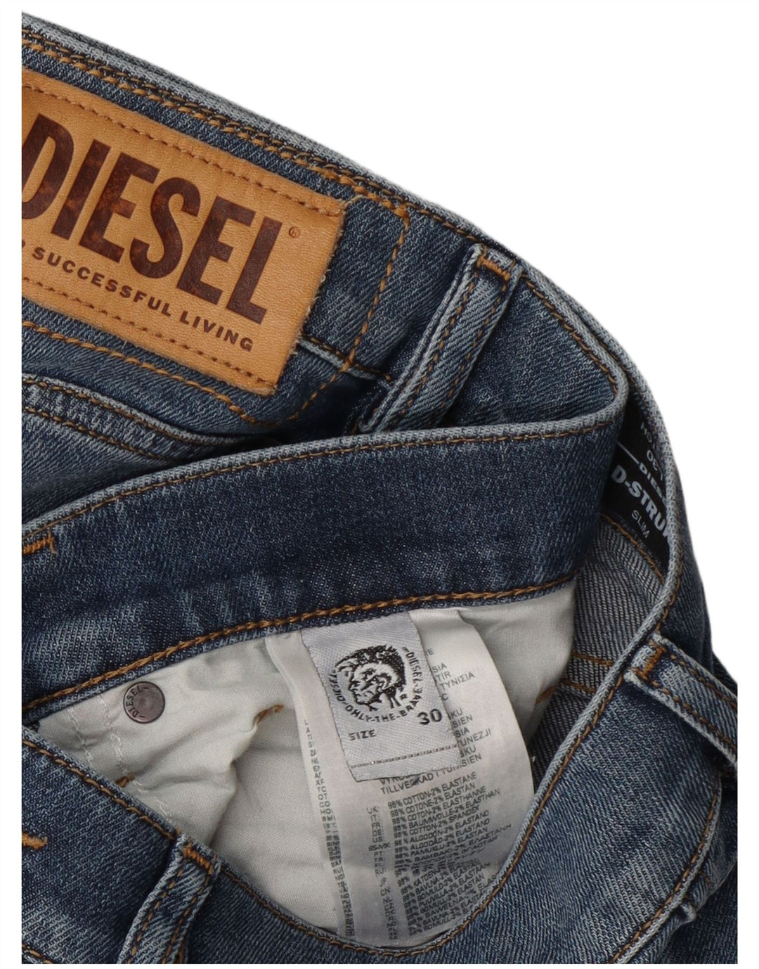 Diesel Ανδρικό Stretch Slim Jeans W30 L30 Μπλε βαμβακερό