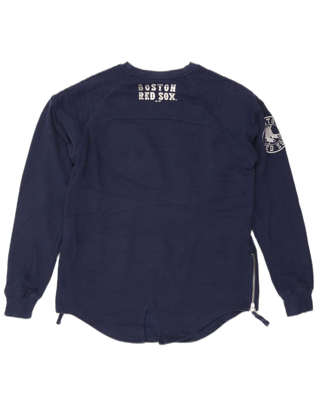 Majestic Γυναικείο Γραφικό Φούτερ Jumper UK 10 Small Navy Blue