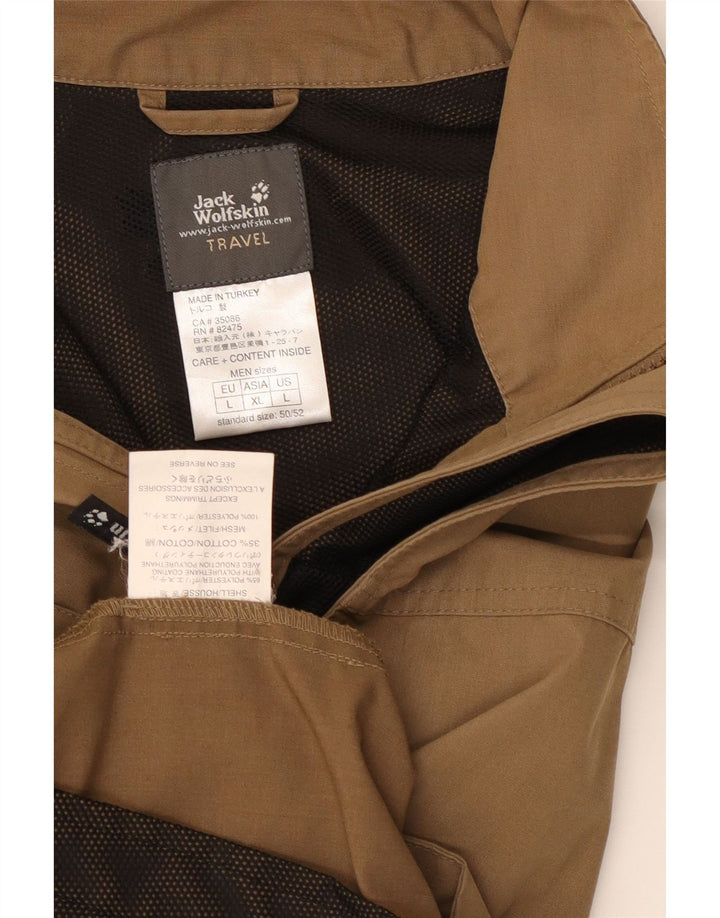 Jack Wolfskin Mens Utility Gilet UK 40 Large Brown Polyester