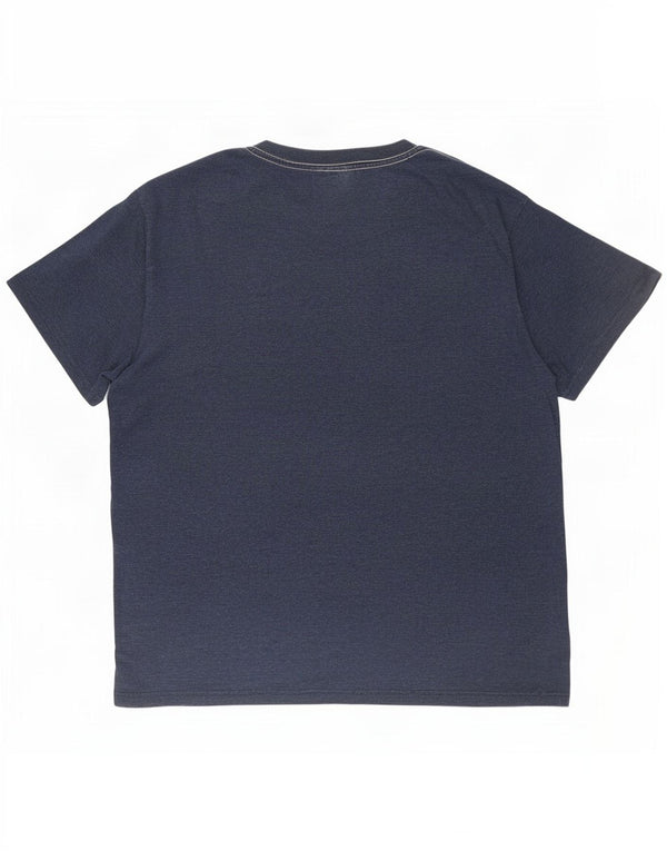 Ανδρικό μπλουζάκι Weird Fish Graphic T-Shirt Top 3XL Navy Blue Cotton