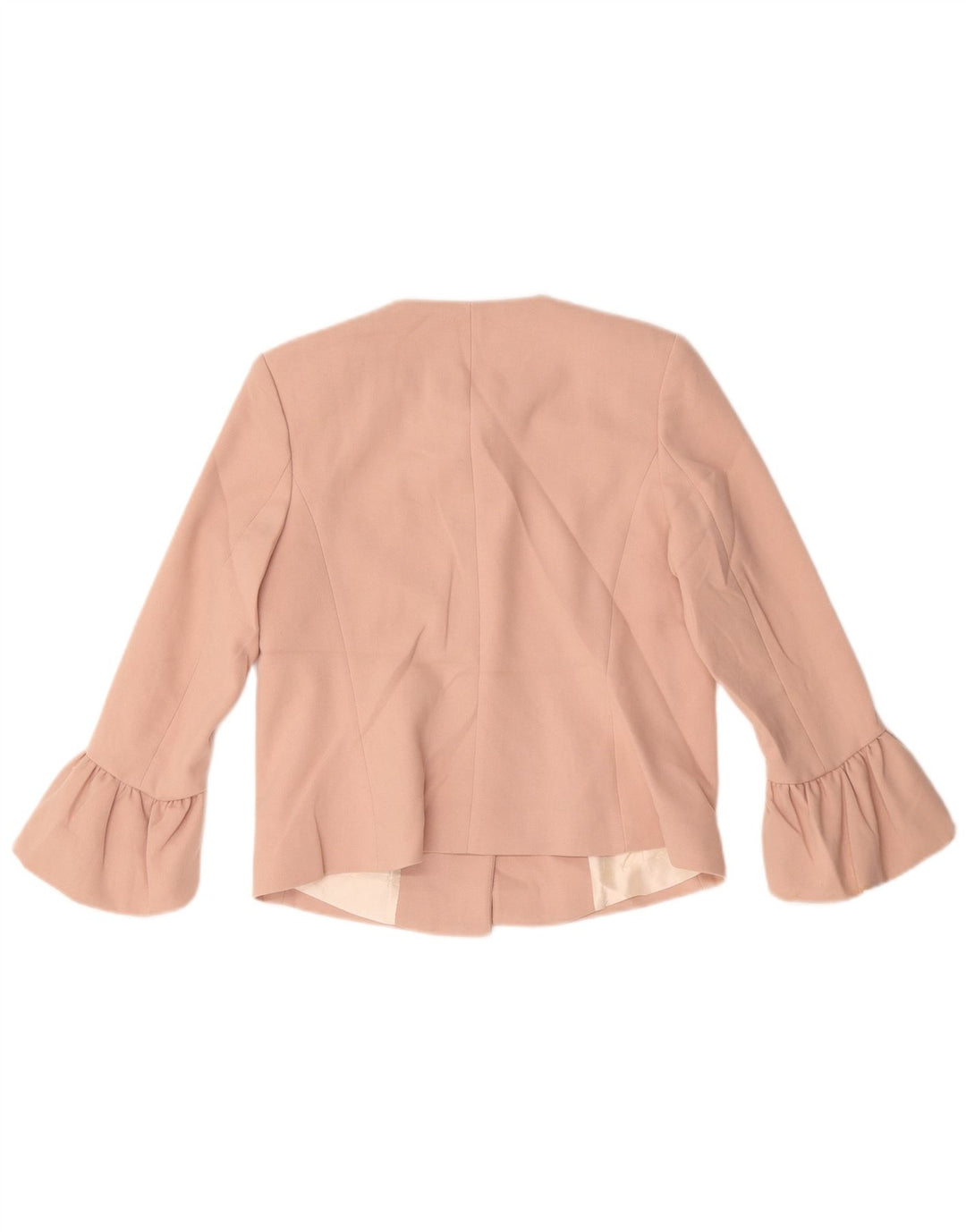 Zara Γυναικείο σακάκι blazer με 2 κουμπιά UK 10 Small Pink Polyester