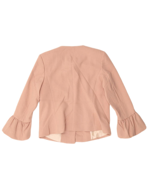 Zara Γυναικείο σακάκι blazer με 2 κουμπιά UK 10 Small Pink Polyester