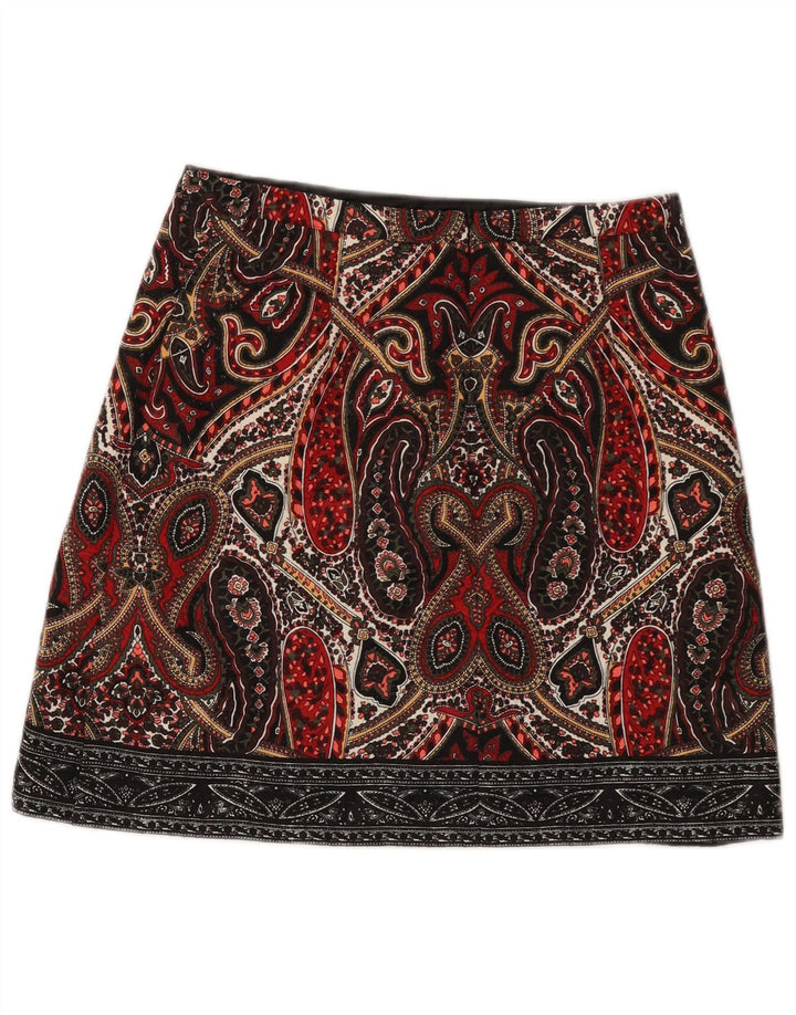 Γυναικεία μίνι φούστα Oasis UK 12 Medium W28 Πολύχρωμος πολυεστέρας Paisley