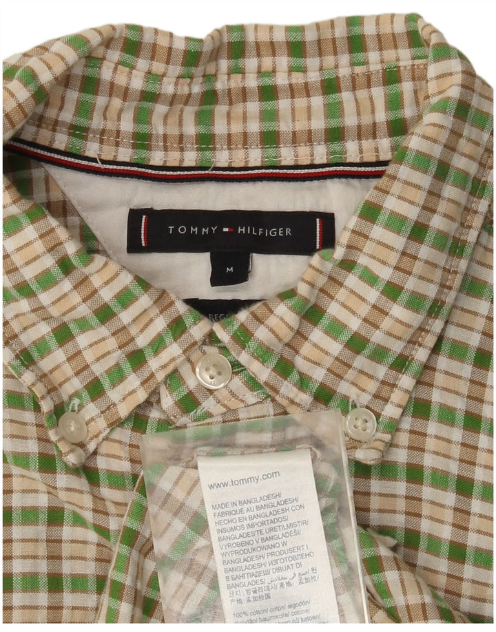 Ανδρικό φανελένιο πουκάμισο Tommy Hilfiger, μεσαίο πράσινο βαμβακερό