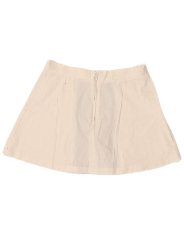 Vintage Womens Mini Skirt W30 Medium  Navy Blue Colourblock