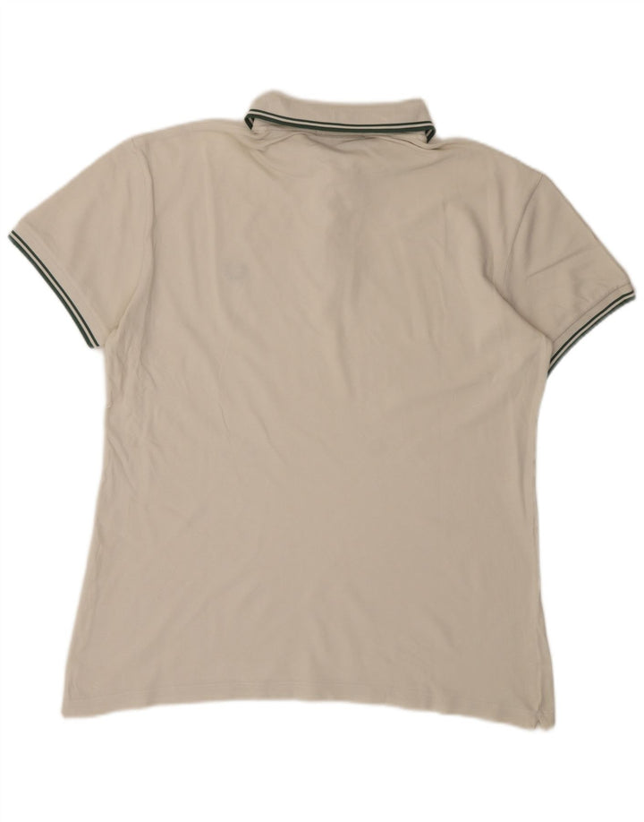 Fred Perry Ανδρικό ελαφρύ και Stretch Πόλο Μπλουζάκι μεγάλο λευκό