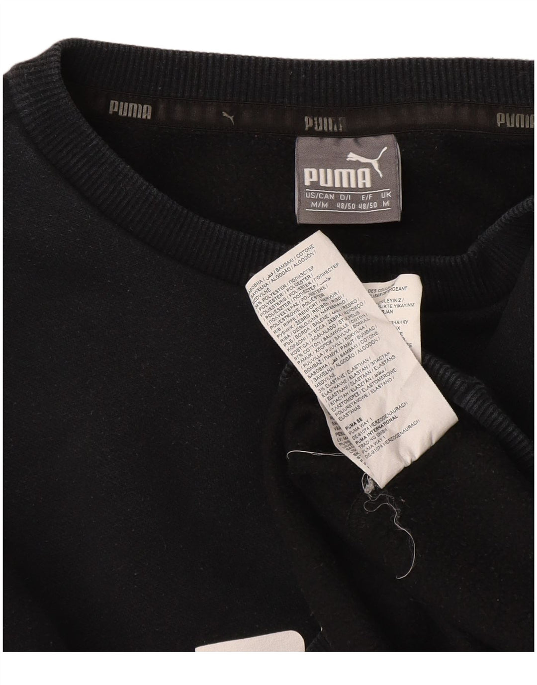Ανδρικό γραφικό φούτερ Puma Jumper Μεσαίο μαύρο βαμβακερό