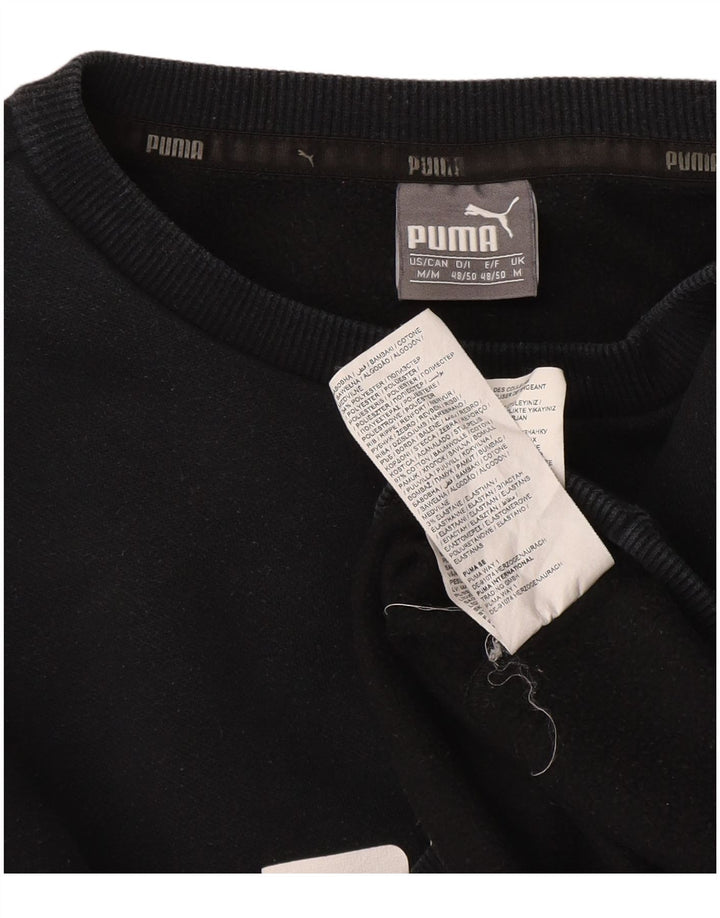 Ανδρικό γραφικό φούτερ Puma Jumper Μεσαίο μαύρο βαμβακερό