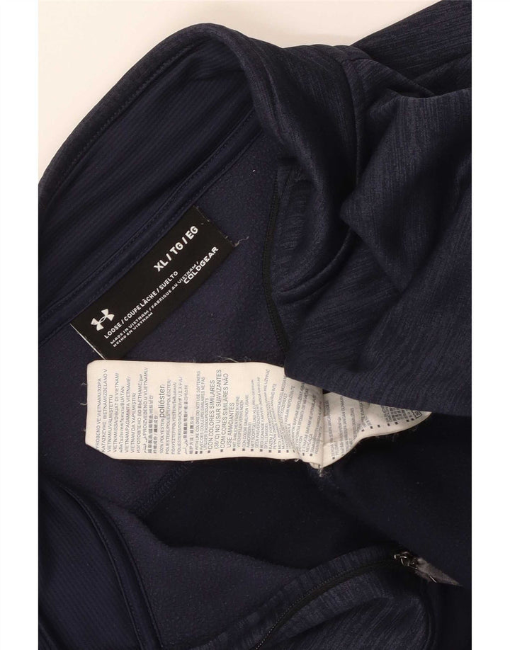 Ανδρική φόρμα πουλόβερ με φερμουάρ Under Armor Top XL Navy Blue Flecked