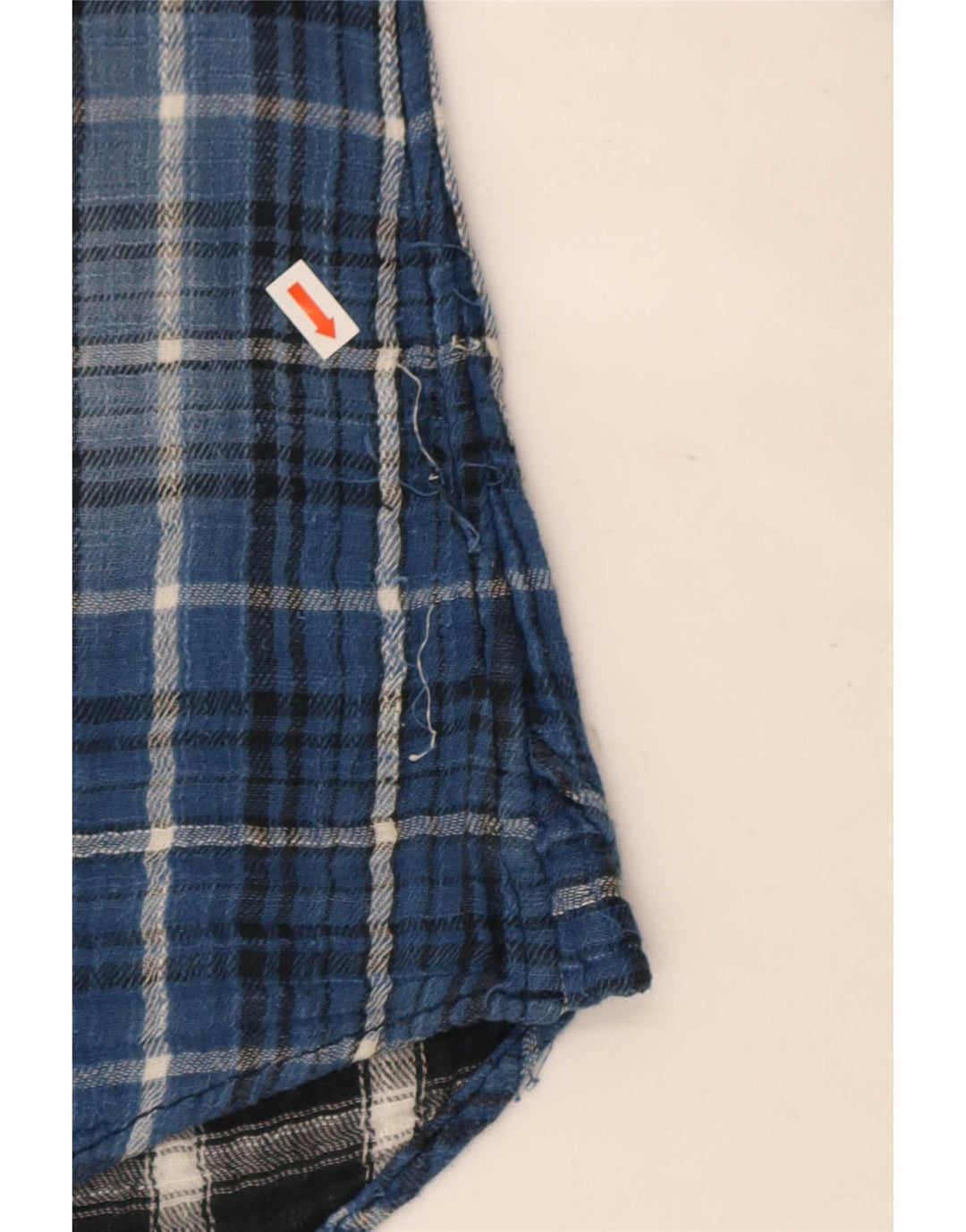 Rifle Ανδρικό φανελένιο πουκάμισο Small Blue Check Cotton