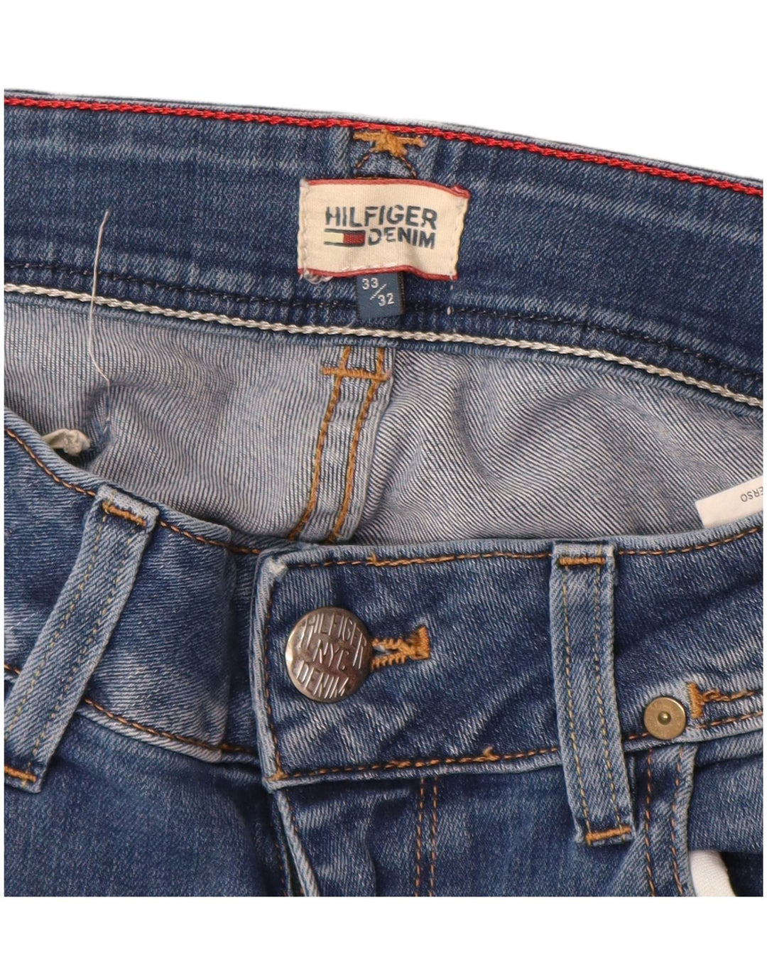 Γυναικείο τζιν ίσιο Tommy Hilfiger W33 L26 Μπλε βαμβακερό