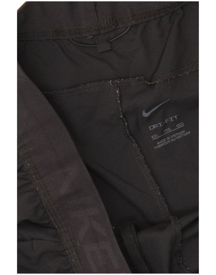 NIKE Mens Dri Fit Graphic Sport Shorts 2XL Black Polyester