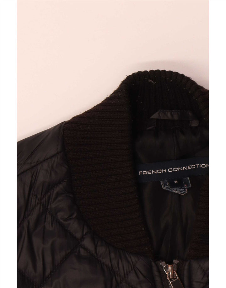 French Connection Γυναικείο καπιτονέ μπουφάν UK 14 Medium Black Polyester