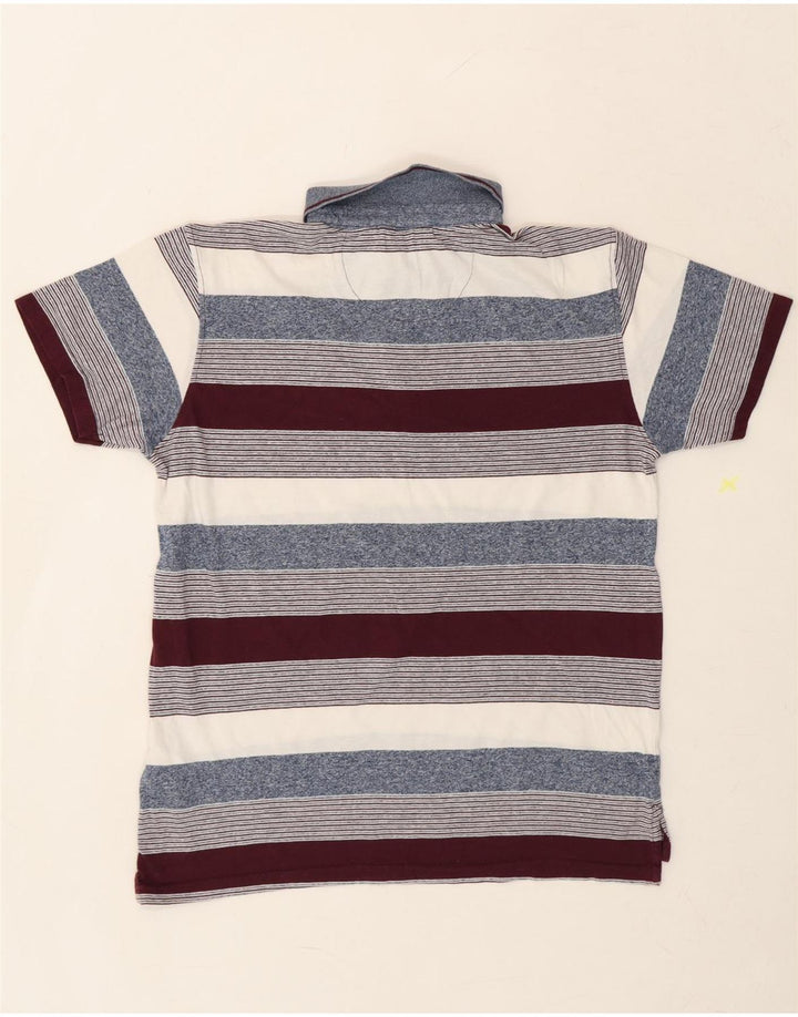 PIERRE CARDIN Mens Regular Fit Polo Shirt Small Multicoloured Striped Vintage Pierre Cardin and Second-Hand Pierre Cardin from Messina Hembry 