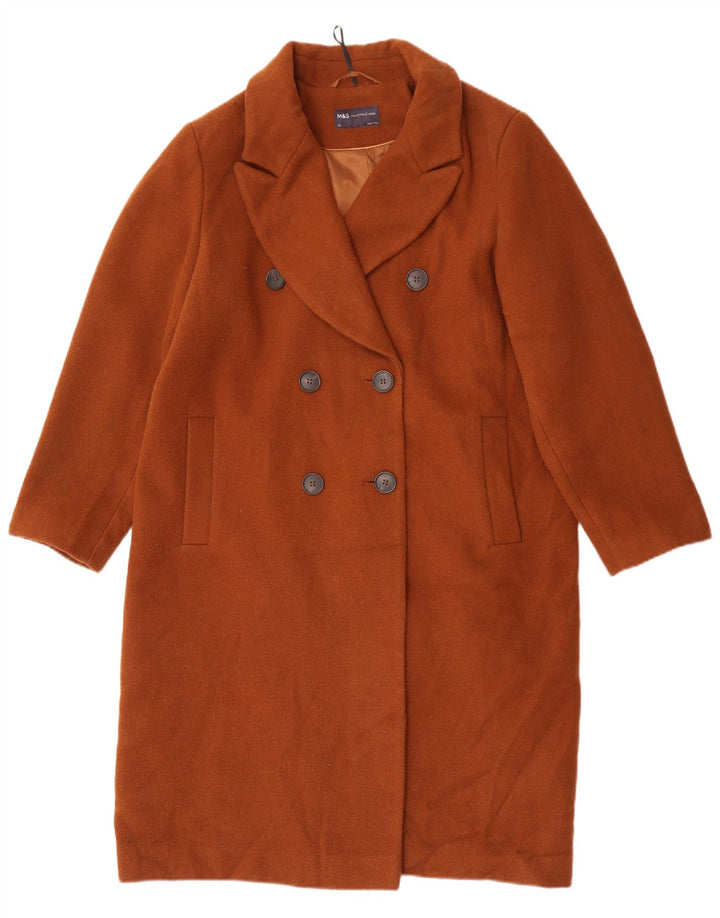 Marks & Spencer Γυναικείο Παλτό με διπλό στήθος UK 18 XL Καφέ