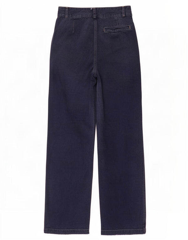 Zara γυναικείο ψηλό φαρδύ τζιν EU 32 2XS W22 L28 Navy Blue