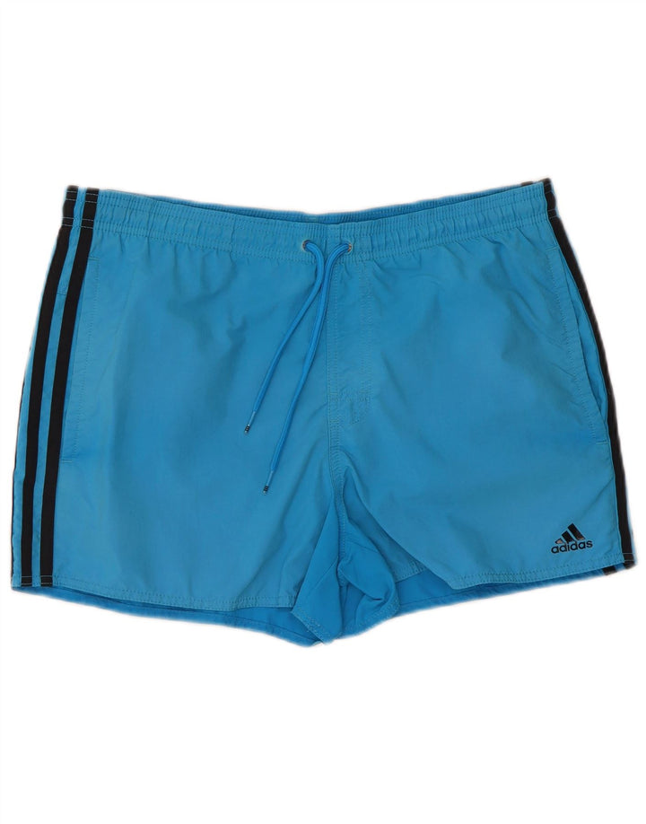 Ανδρικό σορτς κολύμβησης Adidas μικρό μπλε νάιλον