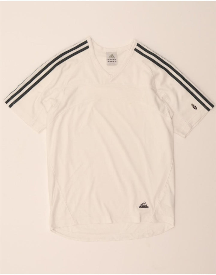 ADIDAS Mens Climacool T-Shirt Top Small White Polyester Vintage Adidas and Second-Hand Adidas from Messina Hembry 