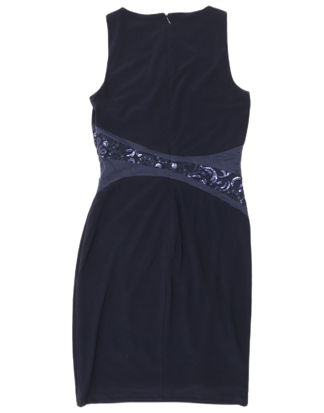 RALPH LAUREN Γυναικείο αμάνικο φόρεμα US 4 Small Navy Blue Polyester