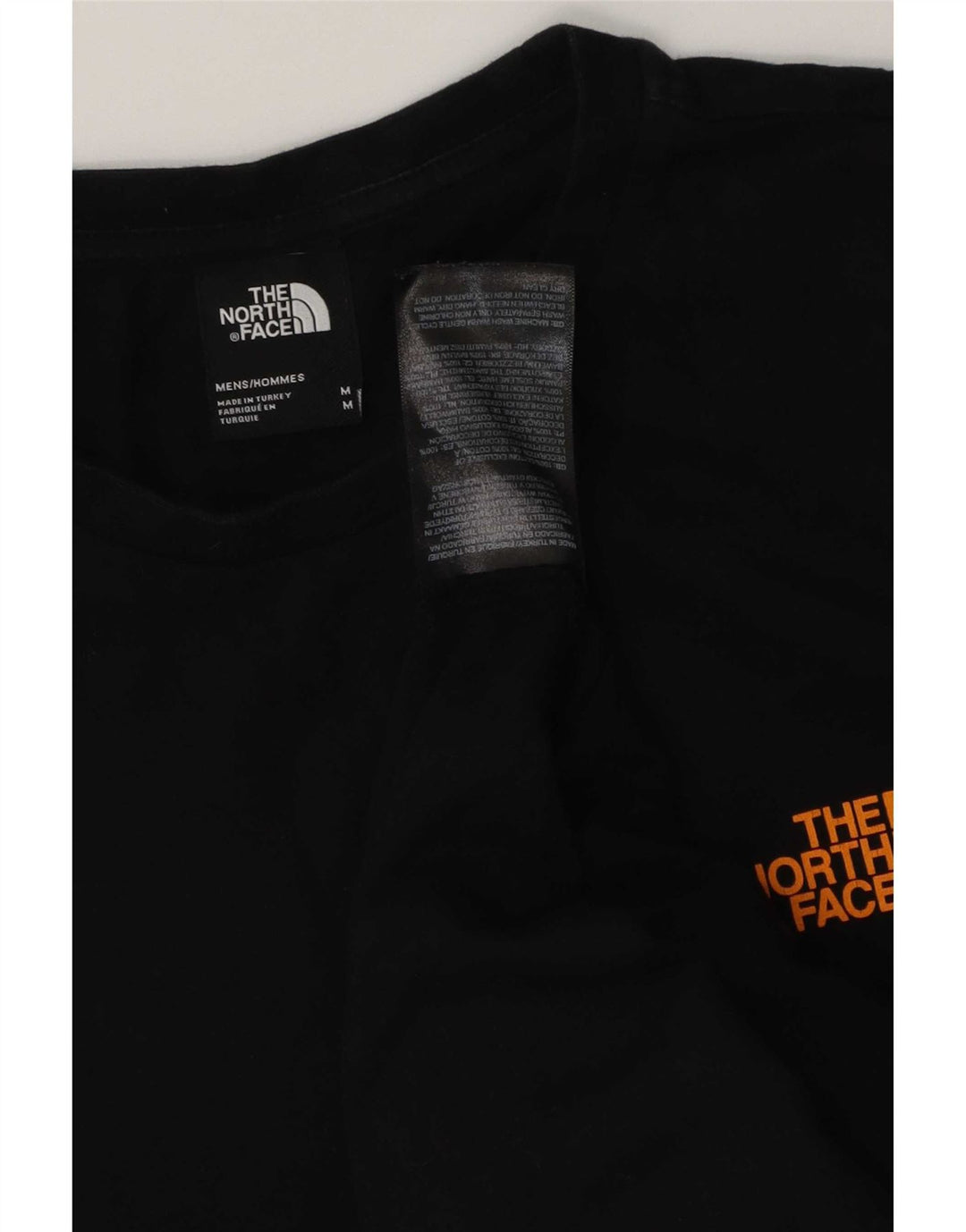Ανδρικό γραφικό T-Shirt North Face Top Μεσαίο μαύρο βαμβακερό