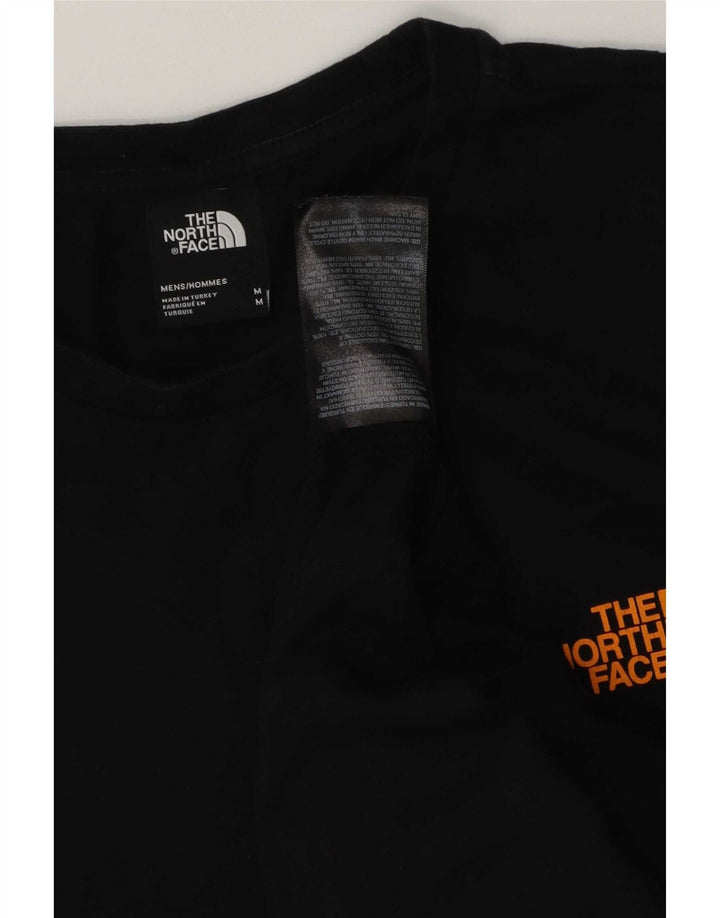 Ανδρικό γραφικό T-Shirt North Face Top Μεσαίο μαύρο βαμβακερό
