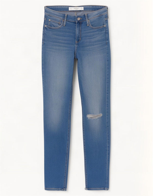 Abercrombie & Fitch Γυναικεία στενόχωρα τζιν US 6 Medium W28 L27 Blue
