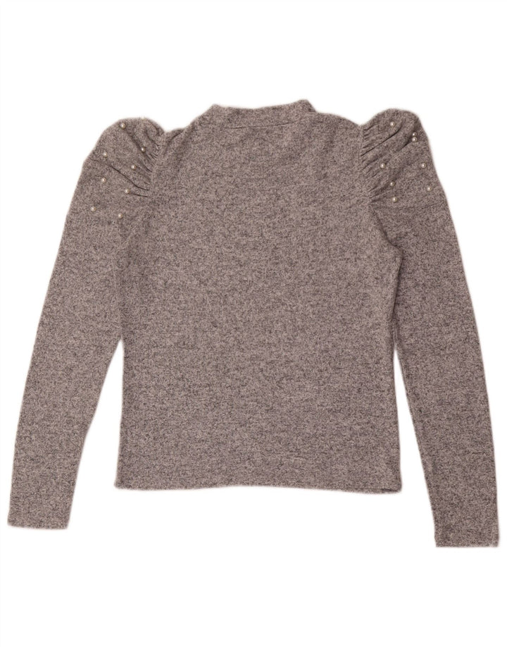 Zara γυναικείο τοπ μακρυμάνικο UK 12 Medium Grey