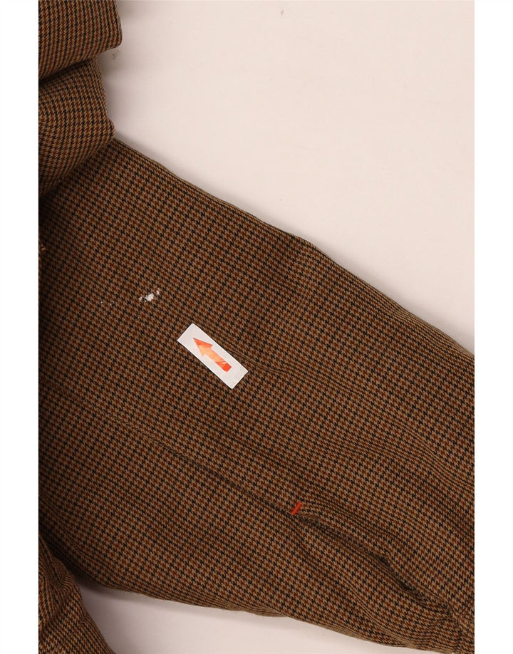 Invicta γυναικείο μπουφάν Parka με κουκούλα UK 6 XS καφέ Houndstooth Polyamide