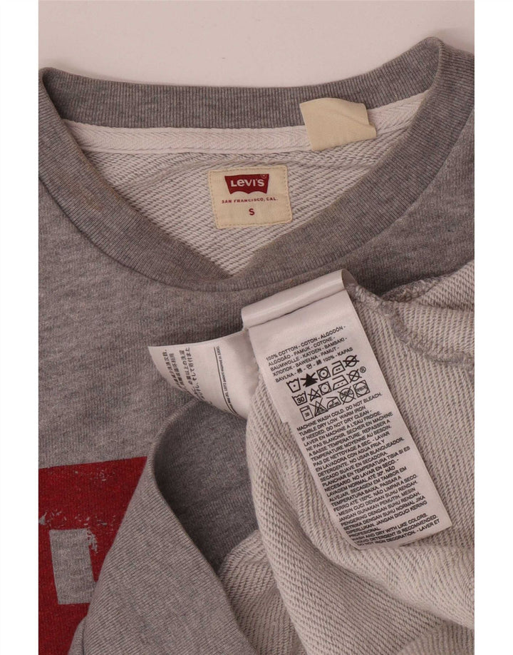 Ανδρικό γραφικό φούτερ Levi's Μικρό γκρι βαμβακερό