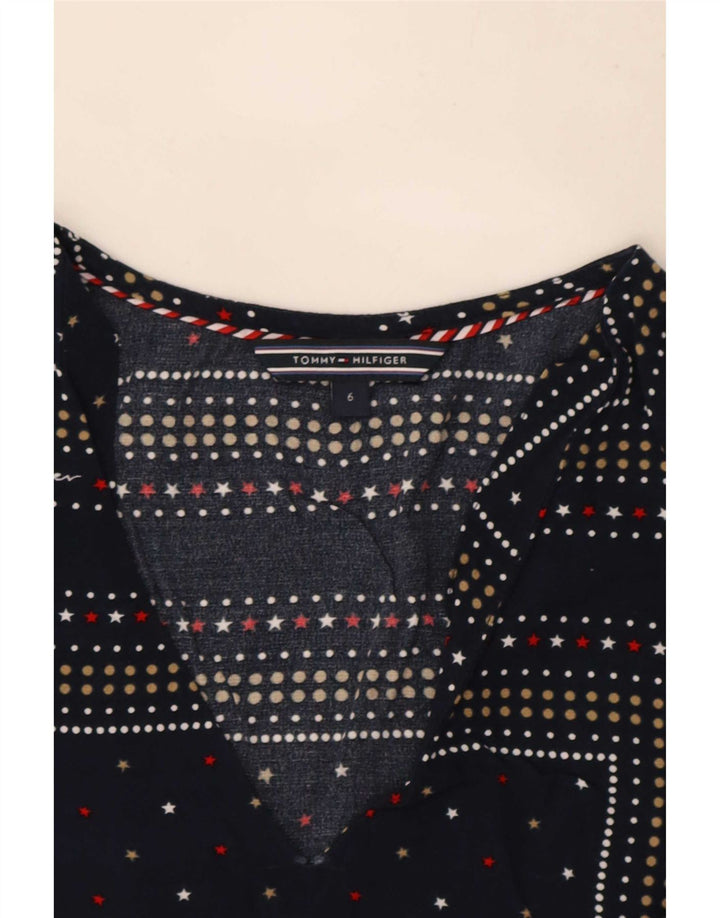 Γυναικεία μπλούζα Tommy Hilfiger Top US 6 Medium Navy Blue Spotted
