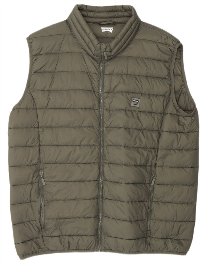 CARRERA Ανδρικό padded Gilet UK 44 2XL Khaki Polyamide