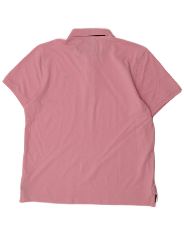 Ανδρικό μπλουζάκι πόλο Crew Clothing 2XL Ροζ Βαμβακερό