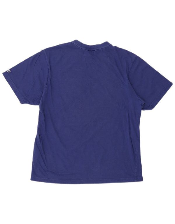 Γραφικό T-Shirt Reebok Mens New York Giants Top μεγάλο μπλε βαμβακερό