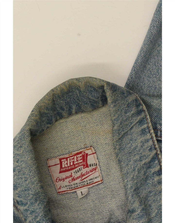 Rifle Ανδρικό Τζιν Μπουφάν UK 40 Large Blue