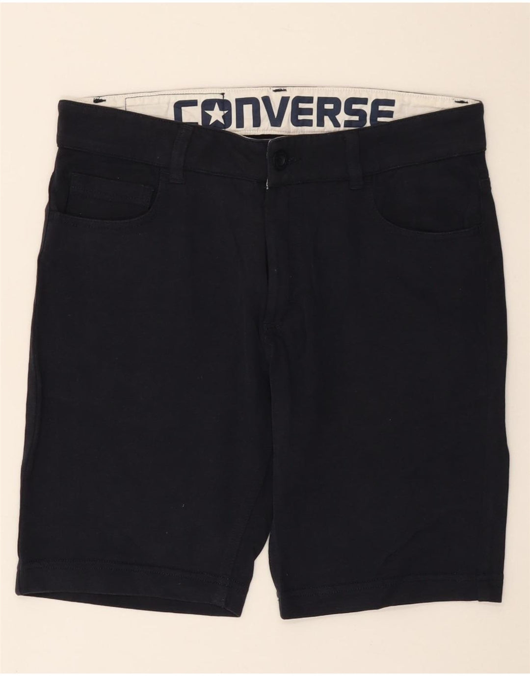Ανδρικό σορτς CONVERSE Casual Small W29 Navy Blue Cotton