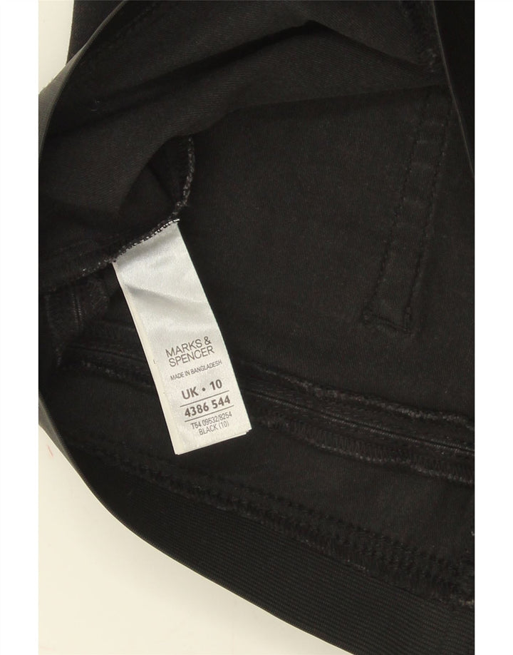 Marks & Spencer Γυναικεία τζιν φούστα UK 10 Small W30 Μαύρο βαμβακερό