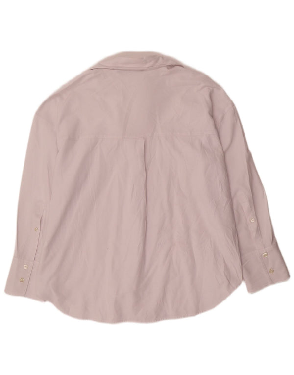 Zara Γυναικείο πουκάμισο Oversized UK 6 XS Λευκό βαμβακερό