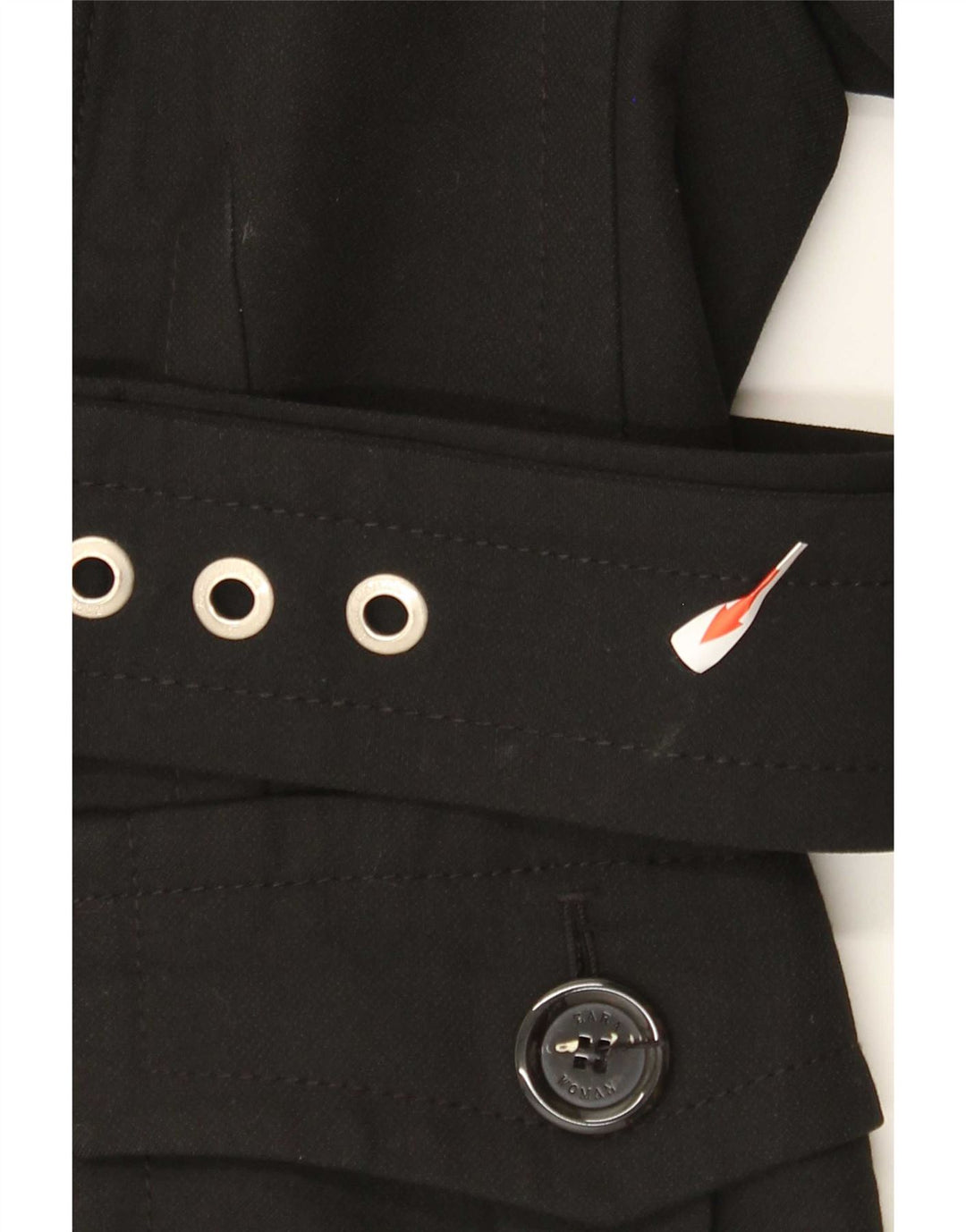 Zara Γυναικείο Biker Jacket UK 12 Medium Black Polyester