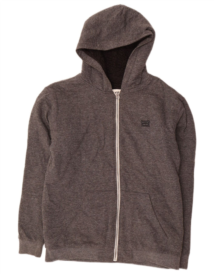 BILLABONG Boys Sherpa Zip Hoodie πουλόβερ 15-16 ετών Γκρι πολυεστέρας