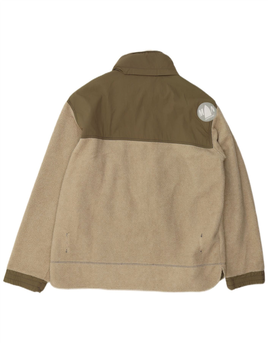 Murphy & Nye Mens Fleece Jacket UK 44 2XL Green Colourblock Ακρυλικό