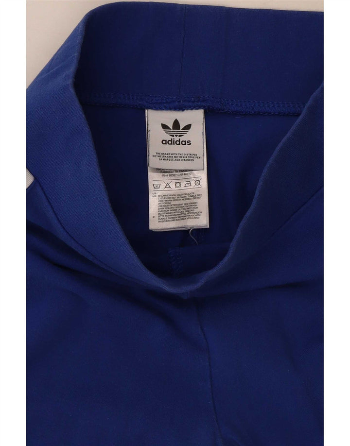 Adidas Γυναικείο Κολάν UK 8 Small Blue βαμβακερό