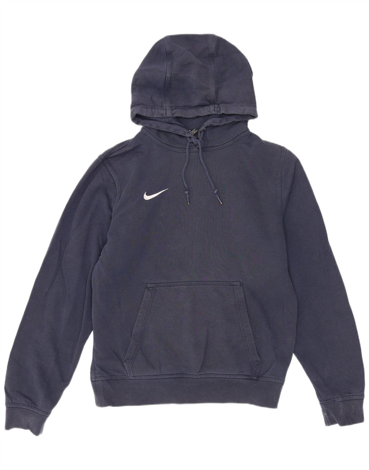 Ανδρικό μπλουζάκι με κουκούλα Nike, βαμβακερό μπλε ναυτικό