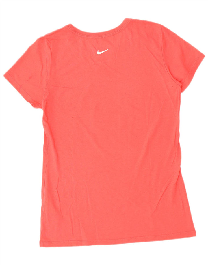 Γυναικείο γραφικό μπλουζάκι NIKE Slim Fit Top UK 12 Medium Red