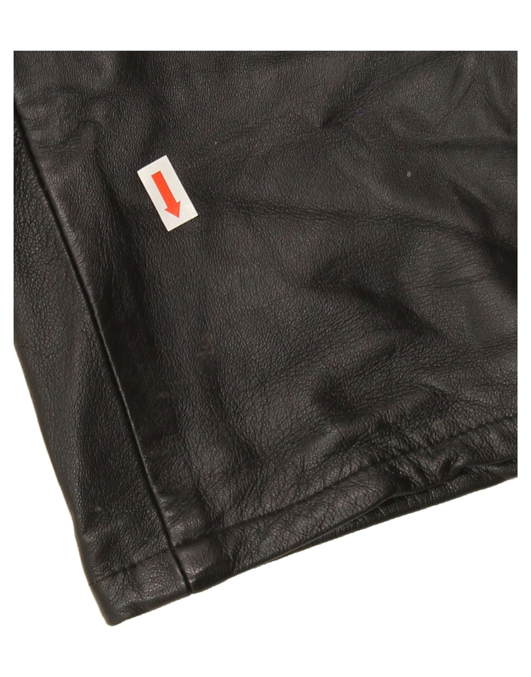 ENJOY Womens Straight Leather Trousers W26 L31 Black Leather Vintage ENJOY and Second-Hand ENJOY from Messina Hembry 
