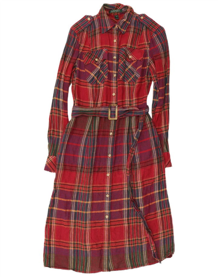 RALPH LAUREN Γυναικείο Στρατιωτικό Πουκάμισο US 4 Small Red Check Len