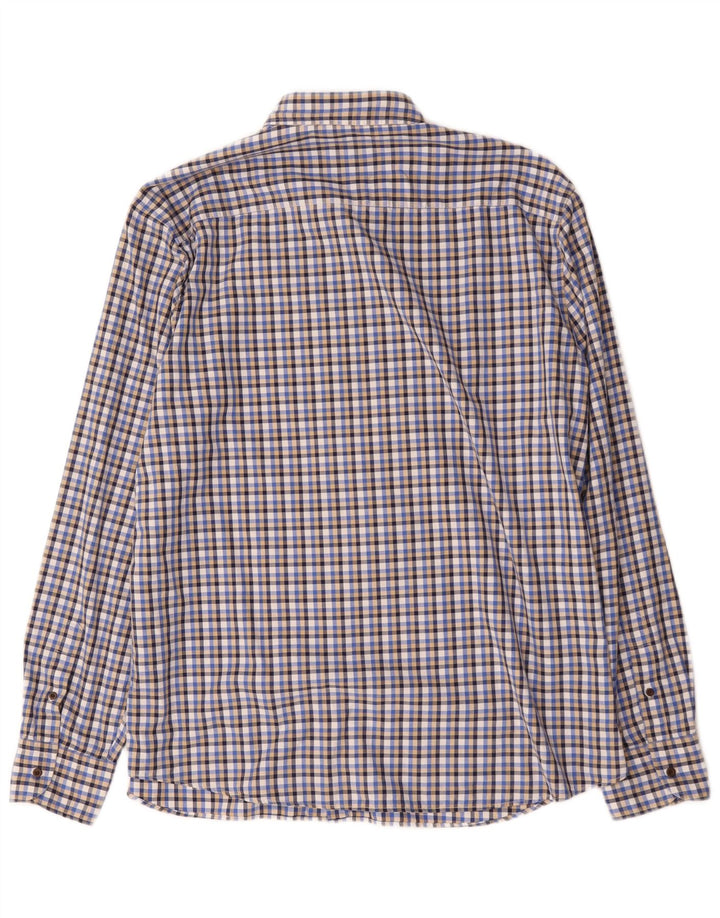 Ανδρικό πουκάμισο Massimo Dutti 2XL Blue Check
