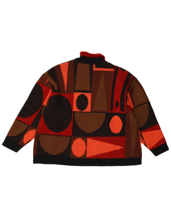 Ernestina Cerini Γυναικείο πουλόβερ με ρολό λαιμόκοψη IT 42 μεσαίο πολύχρωμο